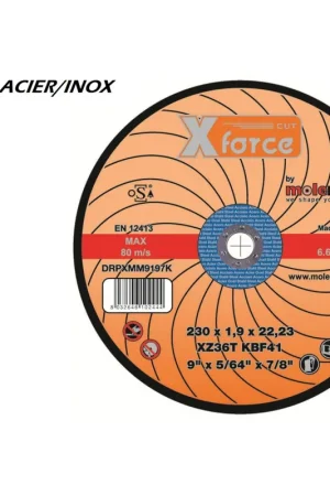 Bon Marché Disque à ébarber 230x7 mixte acier MOLEMAB X FORCE