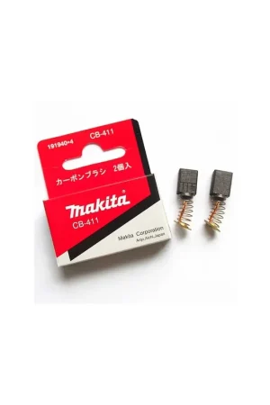 Makita 191940-4 Paire de Charbons CB411, CB408, CB421, CB422, CB451, CB453, CB454, CB456, CB410 191940-4 , 195010-1 Promotion Saisonnière