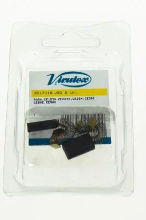 Prix Cassé Virutex Jeu de 2 Balais, Charbons 3517016