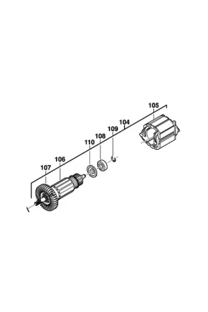 Acheter En Ligne Milwaukee 201238002 Induit + Inducteur 230V Perforateur PFH26, PH26, PH26X