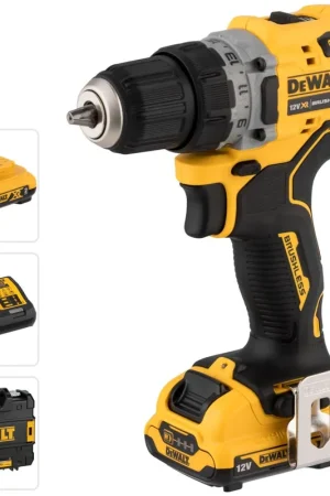 Dewalt DCD701D2-QW Perceuse, Visseuse compacte 12V XR Brushless 2x2.0Ah Dernier Modèle