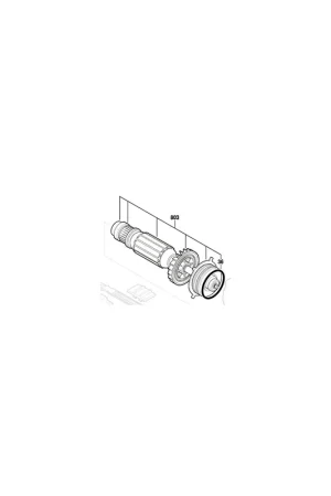 Authentique Bosch 2604011948 Induit pour outils multifonctions GOP300SCE