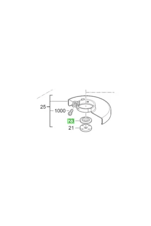 Nouvel Arrivage AEG 4931428855 Bride intérieur meuleuse ø230mm