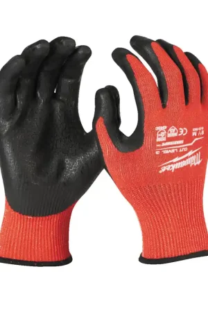 Meilleure Vente Milwaukee Gants de protection Anti-coupures Niveau 3
