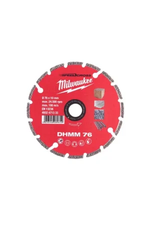 Top Vente Milwaukee Disque Diamant ø76mm DHMM Multi-matériaux (4932471333)