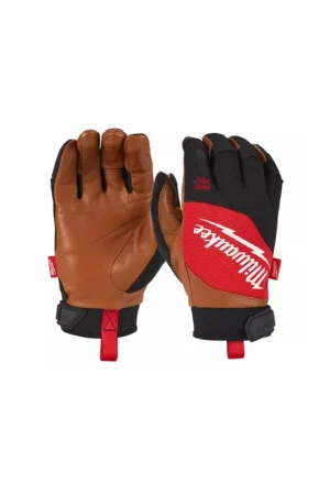 Marque Milwaukee Gants de protection en cuir Hybrides (S/M/L/XL/XXL)