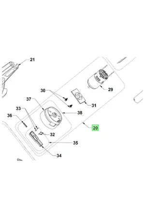 Affaire À Saisir Ryobi Kit moteur de débroussailleuse 18V RLT1825LI, OLT1825, RLT1825LL13, OLT1825M (5131034665)