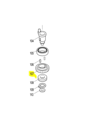 Achat Immédiat Makita Couronne dentée 46 dents pour perforateur HR5202C, HR5212C (227788-9)