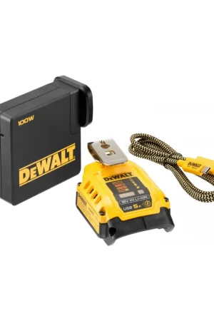 Achat Immédiat DeWalt Adaptateur, Chargeur USB-A & USB-C pour batterie XR 18V et 54V DCB094K-QW