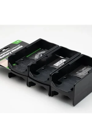 Expédié Aujourd'hui StealthMounts Supports de batterie Festool 18v 6-pack NOIR BM-FT18-BLK-6
