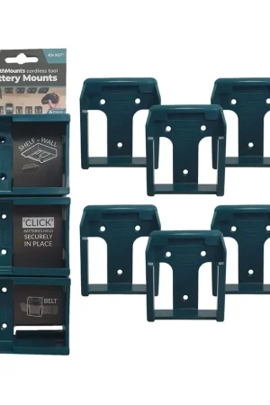 Paiement Sécurisé StealthMounts Supports de batteries Makita 40V XGT 6-pack BLEU BM-MK40-BLU-6