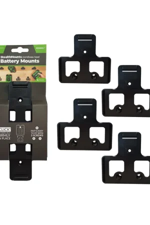 Jusqu'à Épuisement Des Stocks StealthMounts Supports de machines EGO 56V 4-pack NOIR BM-EG56-BLK-4