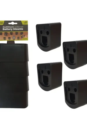 Meilleur Prix StealthMounts Supports de batteries Ryobi ONE+ 18V 6-pack Noir BM-RY18-4