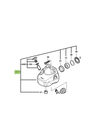 Top Vente Bosch Carter d'engrenages pour meuleuse d'angle PWS9-125CE, PWS8-125CE (2609003777)