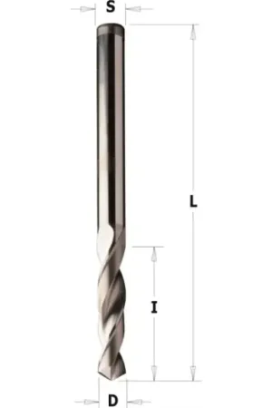 120°-Vollhartmetallspiral bohrer für Durchgangslöcher Nouveauté