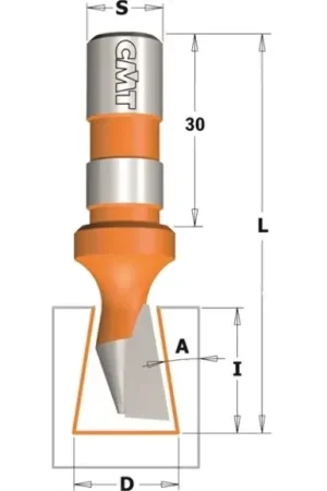 9° dovetail cutter Commander Maintenant