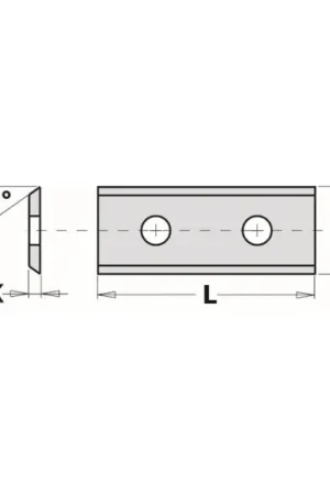 Wendeplatten - 2 Schneidkanten Paiement Sécurisé