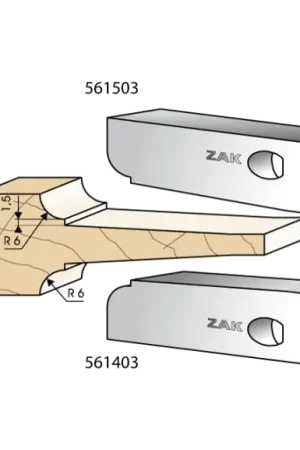 Series 561 cutters, multicut: Flat moulding Super Prix