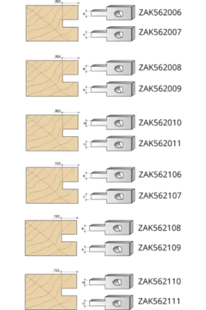 Series 562 cutters, multicut: Pin Solde
