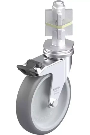 Achat Immédiat Blickle - Roulette Pivotante Avec Frein 135Kg en Caoutchouc