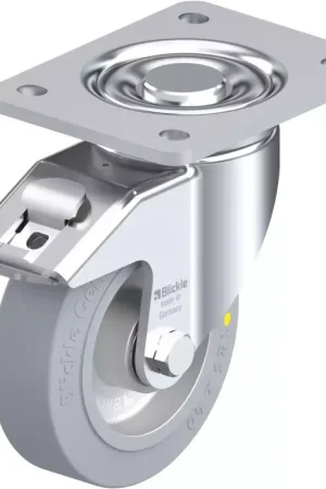 Achat Immédiat Blickle - Roulette Pivotante Avec Frein 550Kg en Caoutchouc