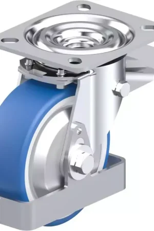 Achat Immédiat Blickle - Roulette Pivotante Avec Frein 350Kg en Polyuréthane