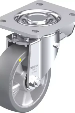 Achat Immédiat Blickle - Roulette Pivotante Avec Frein 150Kg en Polyuréthane
