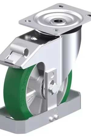 Achat Immédiat Blickle - Roulette Pivotante Avec Frein 150Kg en Polyuréthane