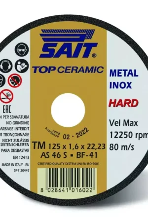 Achat Immédiat SAIT - disque à tronconner Diam 125mm